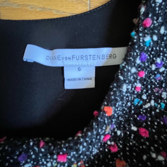 DVF RAINBOW TWEED CARRIE DRESS - Picture 15 of 15